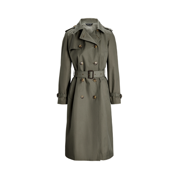 Lauren ralph lauren belted water resistant trench coat deals