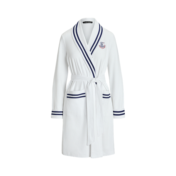 Cotton Interlock Shawl Collar Robe for Women Ralph Lauren UK