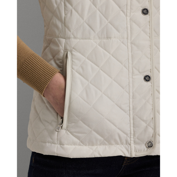 新品　Ralph Laurenクレストパッチ ダイヤモンドキルティングベスト Crest-Patch Diamond-Quilted Vest