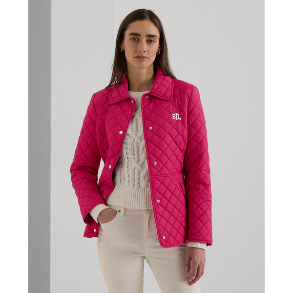 Sport Pink Diamond-Quilted Jacket Lauren for fall 1