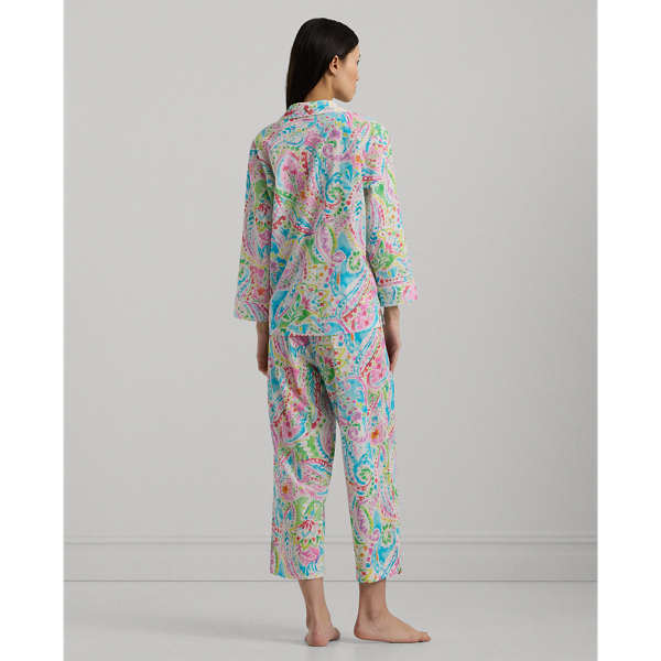 Multi Paisley Paisley Lawn Capri Sleep Set Lauren 5
