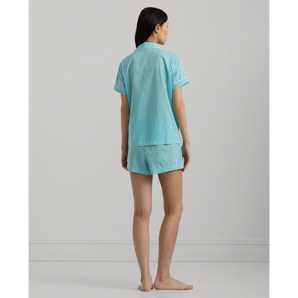 Turquoise Stripe Striped Lawn Boxer Sleep Set Lauren 5