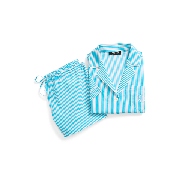 Turquoise Stripe Striped Lawn Boxer Sleep Set Lauren 2
