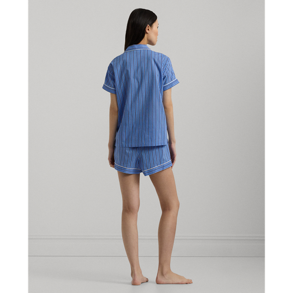 Blue Stripe Striped Lawn Boxer Sleep Set Lauren 5