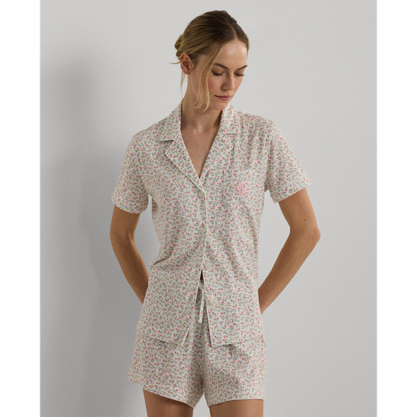 Ditsy Bouquet Floral Jersey Boxer Sleep Set Lauren 4