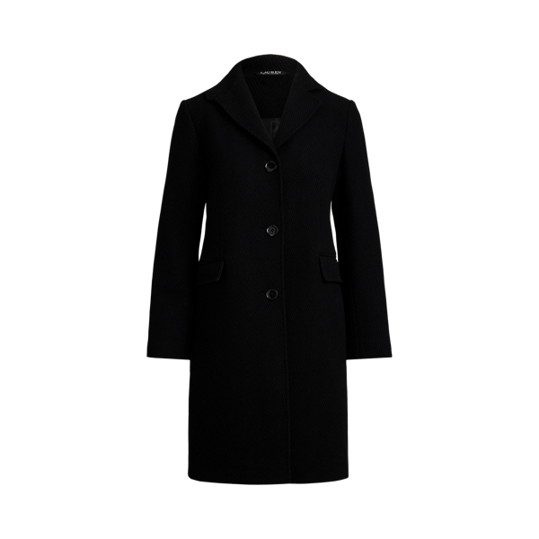 Wool-Blend Herringbone Coat Lauren 1