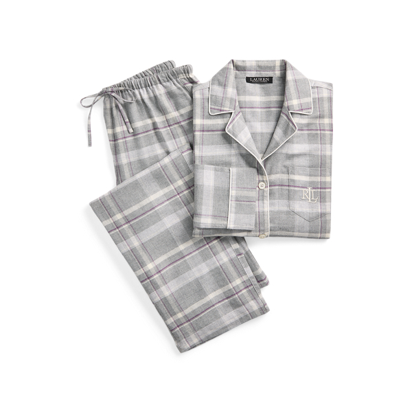 Pyjama écossais en sergé à chevrons Lauren en 1