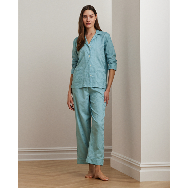Sea Shadow-Floral Jacquard Sleep Set Lauren 4