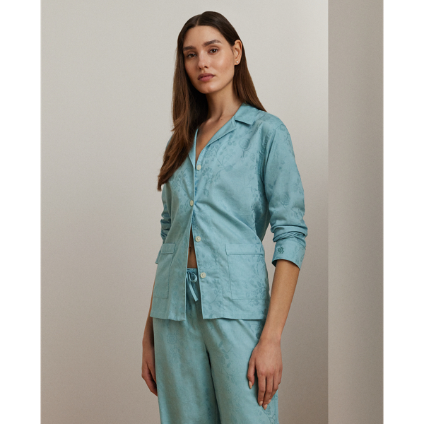 Sea Shadow-Floral Jacquard Sleep Set Lauren 7