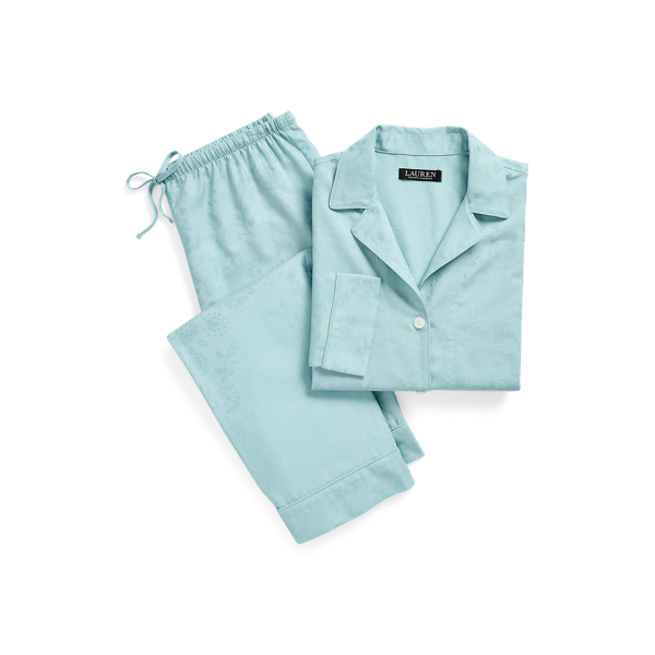 Sea Shadow-Floral Jacquard Sleep Set Lauren 2