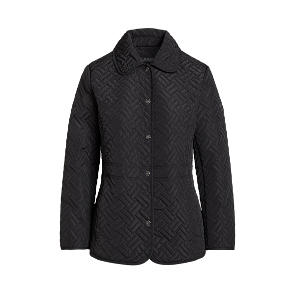 Twill Trim Quilted Jacket Lauren 1