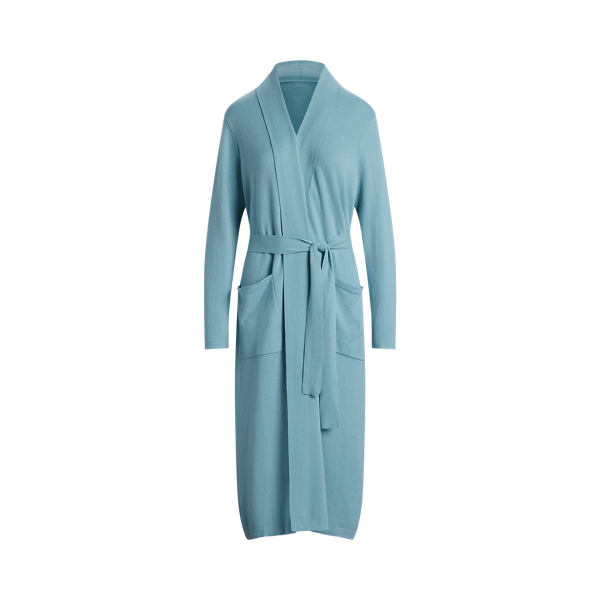 Sea Belted Cotton Knit Long Robe Lauren 2