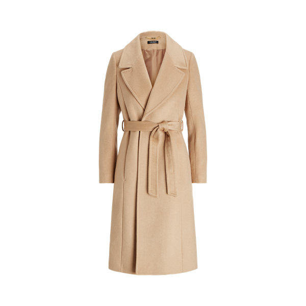 Ralph lauren wool wrap coat store
