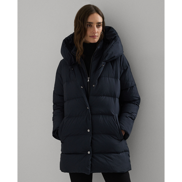 Polo ralph lauren long hooded down coat shop