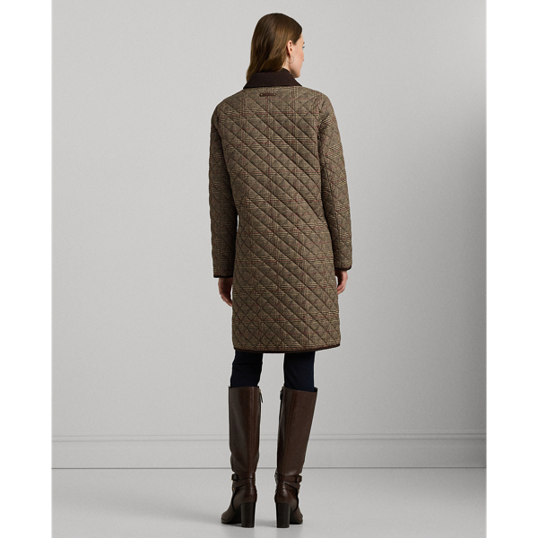 Heritage Plaid Glen Plaid Quilted Jacket Lauren 4