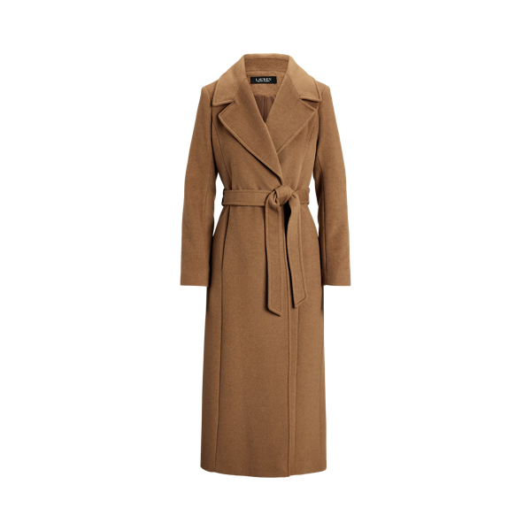 Double-Faced Wool Wrap Coat