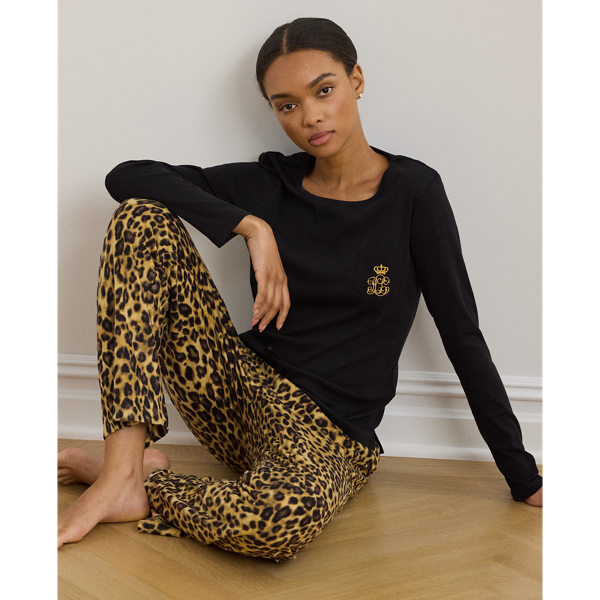 Ralph lauren fleece pajamas best sale