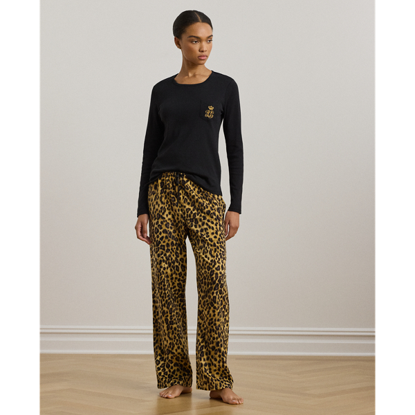 Ralph lauren leopard pajamas sale