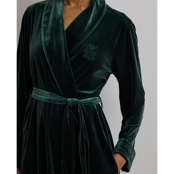 Velvet Long Shawl-Collar Robe for Women | Ralph Lauren® PA