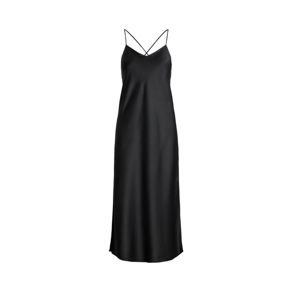 Chemise de nuit sans manches en satin
