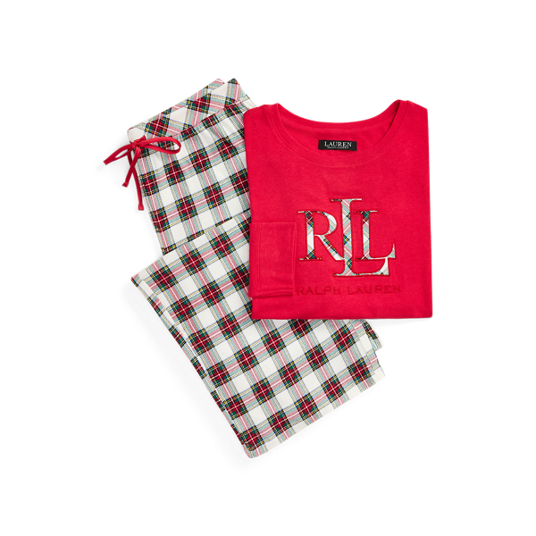 Plaid Jersey Pyjama Set for Women Ralph Lauren IE