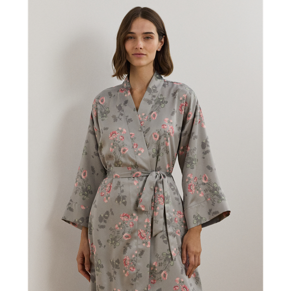 Floral Belted Satin Long Robe for Women | Ralph Lauren® BR