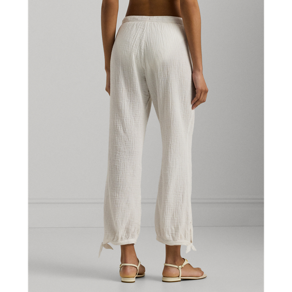 Cotton Gauze Drawcord Pant Cover-Up