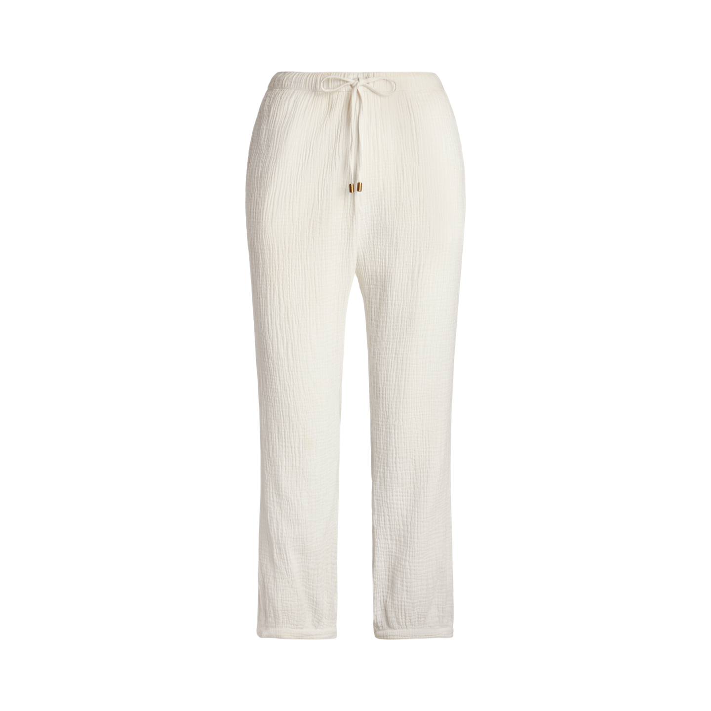 Женские брюки Ralph Lauren Cotton Gauze Drawcord Pant Cover-Up, цвет: Белый — фото 5