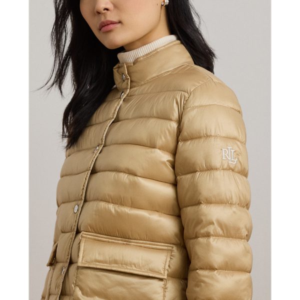 Down quilted coat online