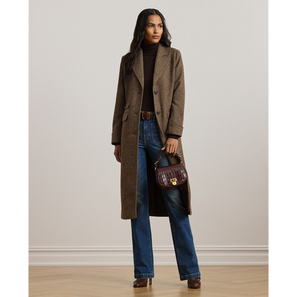 Broken Twill Wool-Blend Coat Lauren 1