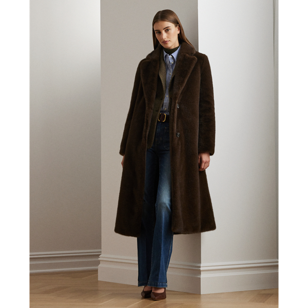 Ralph lauren faux fur coat on sale