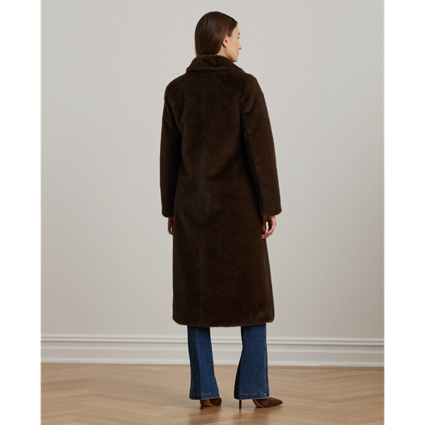 Lauren Ralph Lauren wool blend faux 2024 fur coat