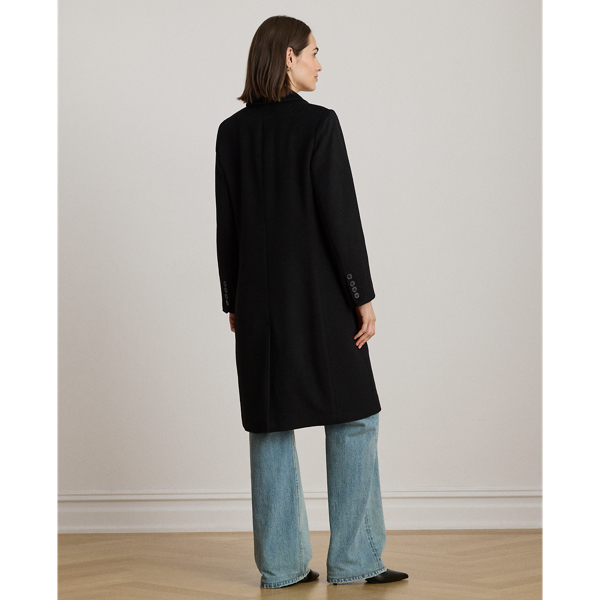 Double-Breasted Wool-Blend Coat