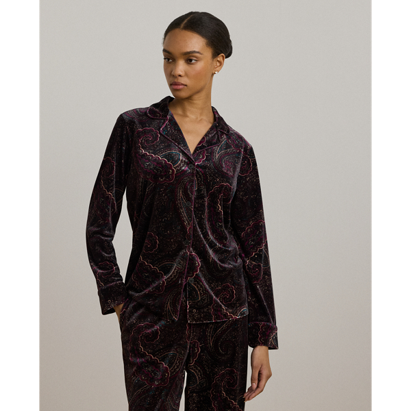 Paisley Velvet Sleep Set