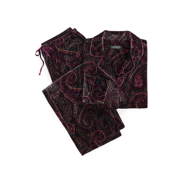 Paisley Velvet Sleep Set