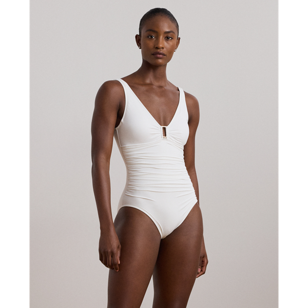 Maillot de bain une pièce froncé