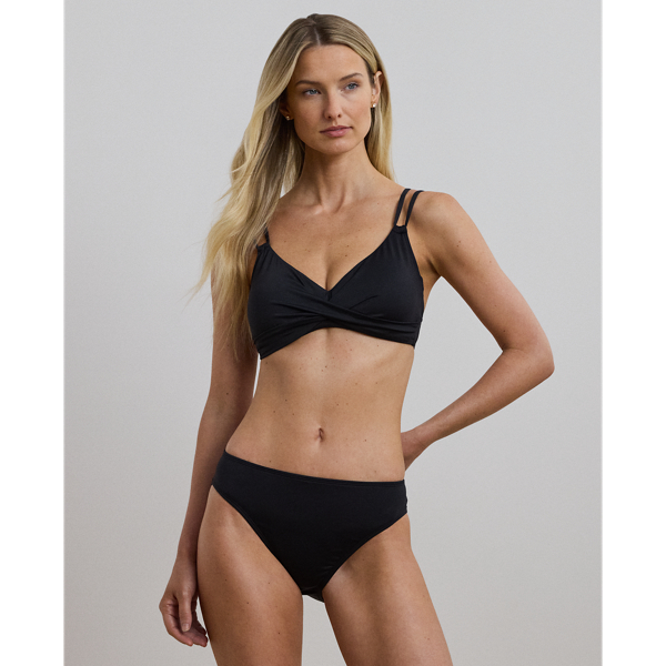 Black Einfarbige Hipster-Bikinihose Lauren 1