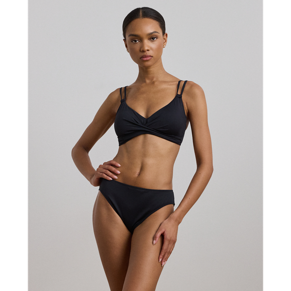 Bikinitop mit Twist-Vorderseite Lauren in Schwarz 3