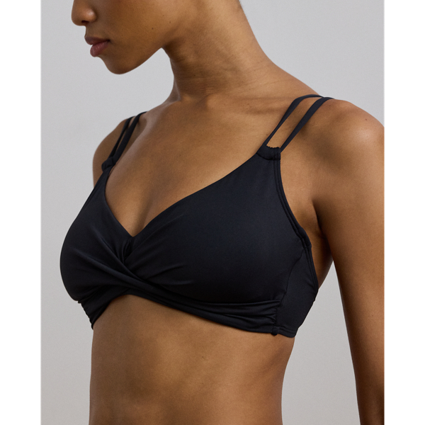 Bikinitop mit Twist-Vorderseite Lauren in Schwarz 5