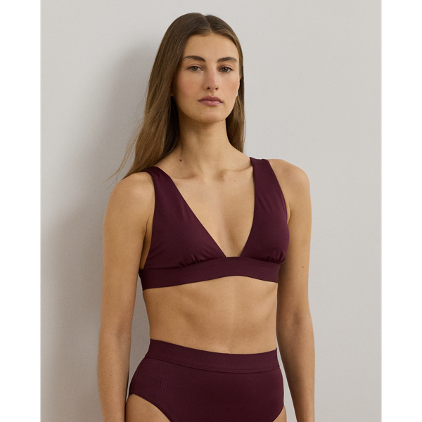 Claret Haut de bikini à col en V Lauren 1