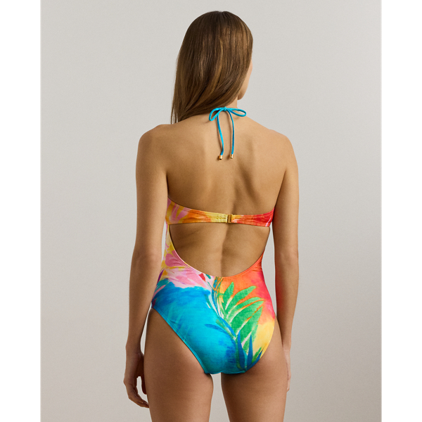 Print Bandeau One Piece for Women Ralph Lauren UK