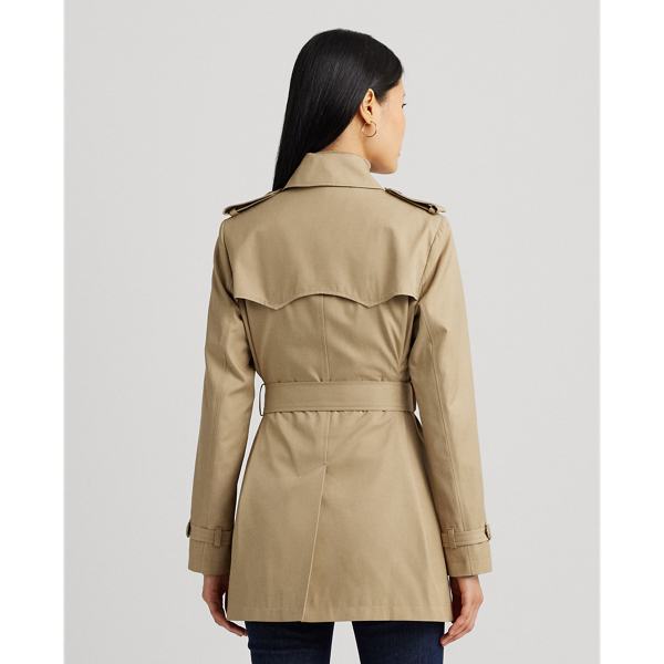 Trench in misto cotone con cintura Lauren in Color cuoio betulla 5