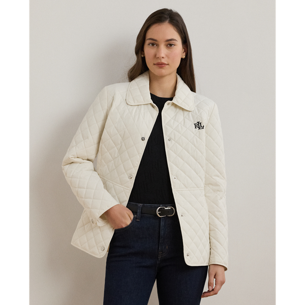 Ralph lauren white coat online