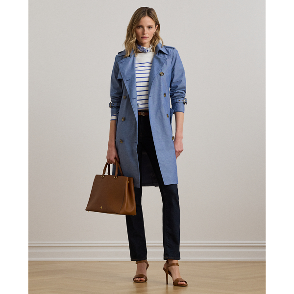 アウターその他 LAUREN RALPH LAUREN Woman Trench coat Blue 297967126 004 s-l400.jpg