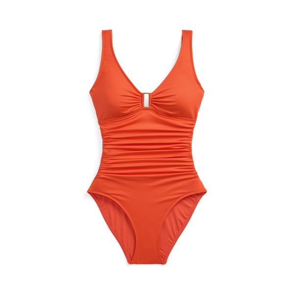 Shirred Ring-Front One-Piece Lauren 1