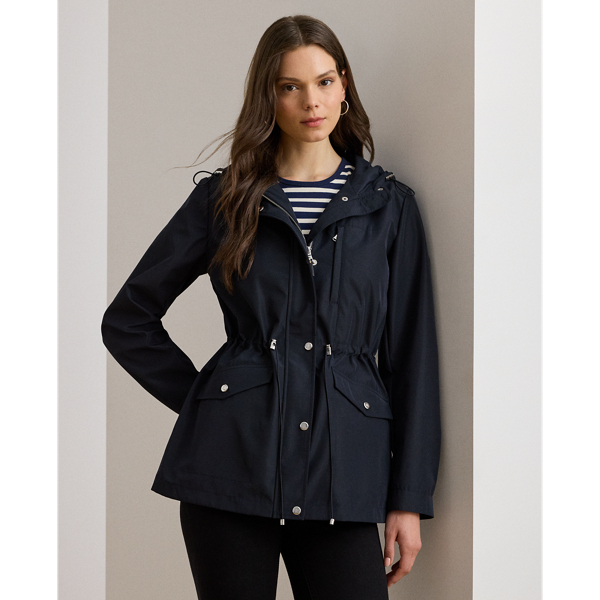 Dark Navy Hooded Anorak Lauren 1