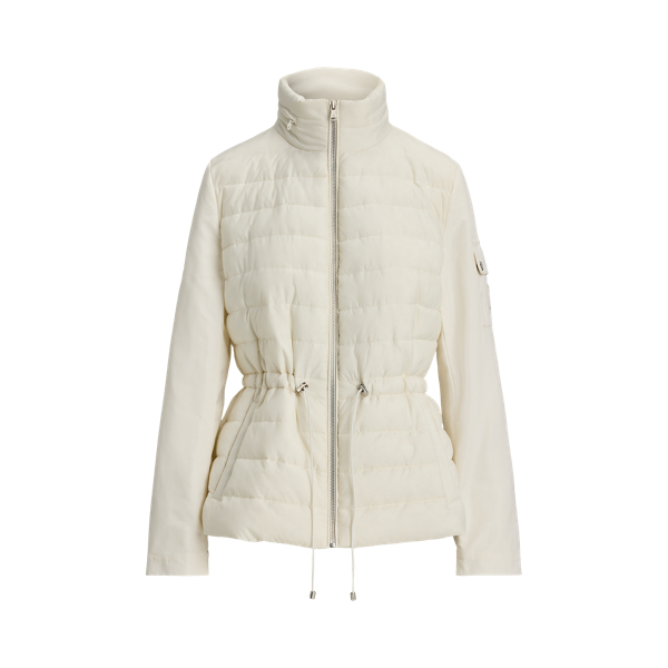 Quilted Funnelneck Puffer Jacket
