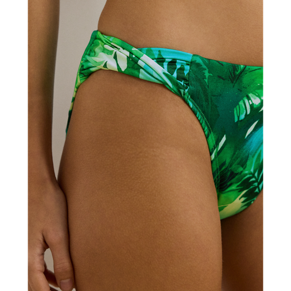 Print Side-Twist Hipster Bikini Bottom