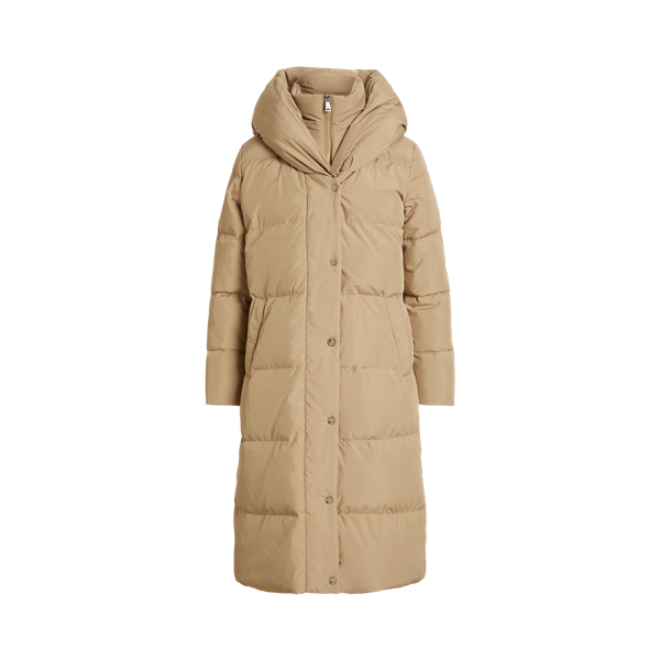 Oversized Collar Quilted Down Coat