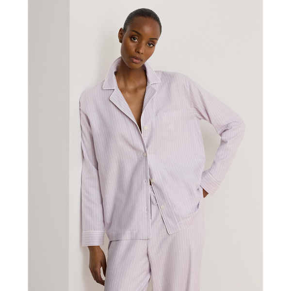 Striped Brushed Twill Sleep Set